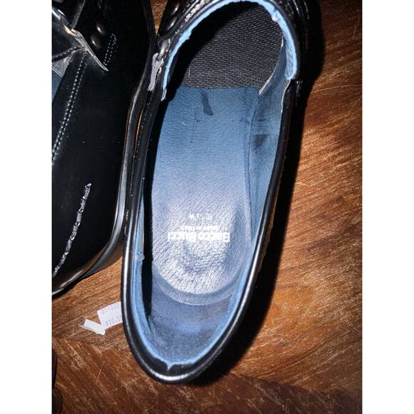 Bacco Bucci  Black Patent Leather  Top Strap Detail Made n Italy  Loafers  10.5W main image 12